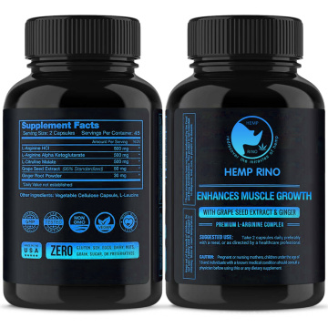Fat Burn Pills and Gain Muscle Powerful NO Booster Capsules with L-Arginine 1500mg & L-Citrulline